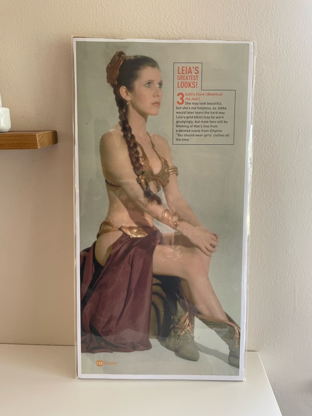 Princess Leia Bronze Bikini Poster